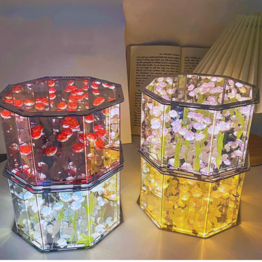 Solamira Magic Bloom DIY Lamp Kit - Octagon Rose & Tulip